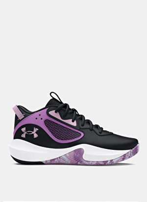 Under Armour Siyah - Mor Erkek Çocuk Basketbol Ayakkabısı 3025617-005-UA GS Lockdown 6