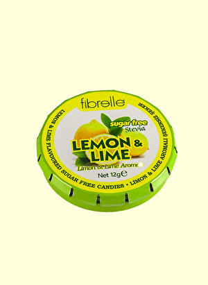 Fibrelle Limon&Lime  Aromalı Şeker İlavesiz Tablet Şekerleme