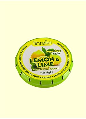 Fibrelle Limon&Lime  Aromalı Şeker İlavesiz Tablet Şekerleme