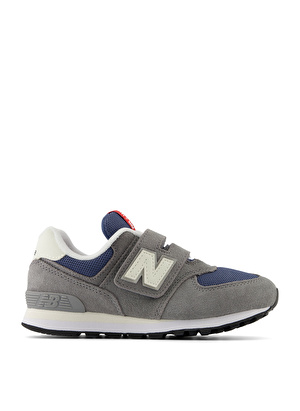 New Balance 574 Gri Erkek Çocuk Yürüyüş Ayakkabısı PV574GWH  