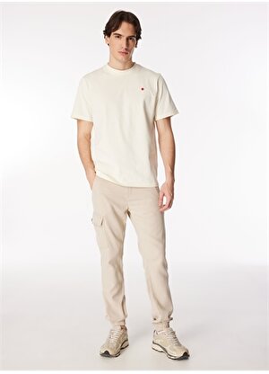 Jack & Jones Yuvarlak Yaka Kırık Beyaz Erkek T-Shirt RDDROAD CREW NECK TEE S/S NOOS