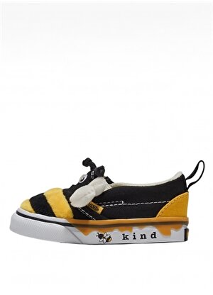 Vans Siyah - Sarı Kız Çocuk Yürüyüş Ayakkabısı VN000CMQY231-Slip-On V Bee