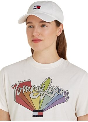 Tommy Jeans Beyaz Kadın Şapka TJW HERITAGE CAP
