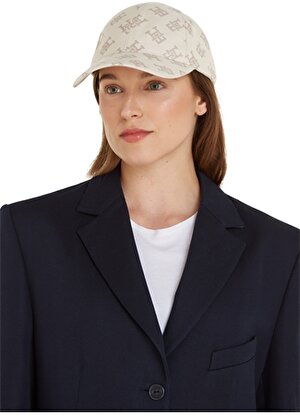 Tommy Hilfiger Bej Kadın Şapka TH CONTEMPORARY MONO CAP