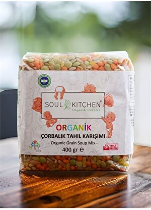 Soul Kitchen Organik Ürünler Organik Bebek Çorbalık Tahıl Karışımı 400gr