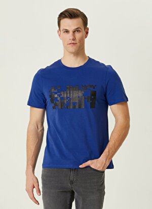 Network Bisiklet Yaka Saks Erkek T-Shirt 1090798