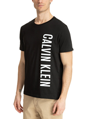 Calvin Klein Bisiklet Yaka Siyah Erkek T-Shirt KM0KM00998BEH