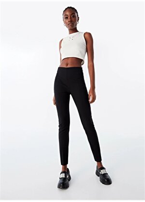 Twist Orta Bel Skinny Fit Siyah Kadın Pantolon TS1240003123001