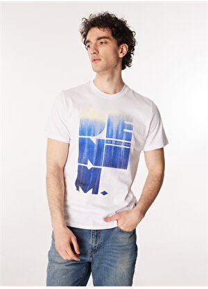Lee Cooper Yuvarlak Yaka Beyaz Erkek T-Shirt 242 LCM 242022 WINCE BEYAZ