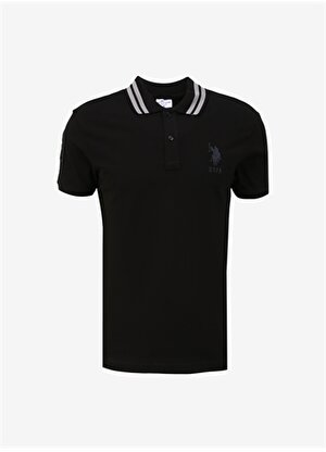 U.S. Polo Assn. Siyah Erkek Slim Fit Polo T-Shirt GSD01IY024