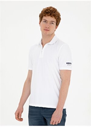 U.S. Polo Assn. Polo Yaka Beyaz Erkek T-Shirt KUNA
