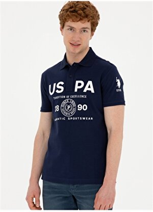 U.S. Polo Assn. Lacivert Erkek Slim Fit T-Shirt T-MANCA