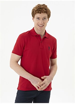 U.S. Polo Assn. Kırmızı Erkek Slim Fit T-Shirt TP04IY024