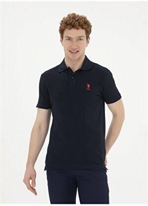 U.S. Polo Assn. Koyu Lacivert Erkek Slim Fit T-Shirt TP04IY024