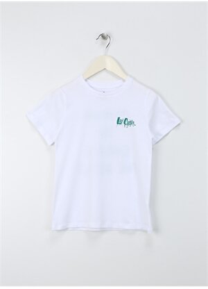 Lee Cooper Baskılı Beyaz Erkek Çocuk T-Shirt 242 LCB 242005 ARES BEYAZ
