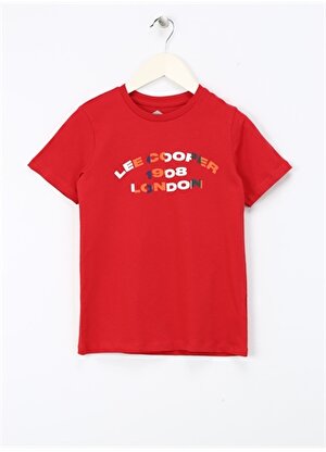 Lee Cooper Baskılı Kırmızı Erkek T-Shirt 242 LCB 242004 ASTIN KIRMIZI