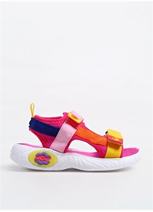 Pembe - Çok Renkli Kız Çocuk Sandalet