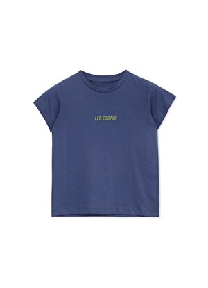 Lee Cooper Baskılı Lacivert Erkek Çocuk T-Shirt 242 LCB 242007 MINISO LACİVERT