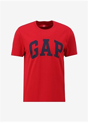 Gap Bisiklet Yaka Düz Kırmızı Erkek T-Shirt 856659