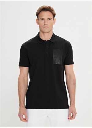 Altınyıldız Classics Siyah Erkek Polo T-Shirt 4A4824200009