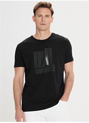Altınyıldız Classics Siyah Erkek T-Shirt 4A4824200008