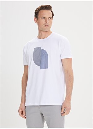 Altınyıldız Classics Beyaz Erkek T-Shirt 4A4824200023