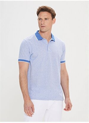 Altınyıldız Classics Mavi Erkek Polo T-Shirt 4A4824200026
