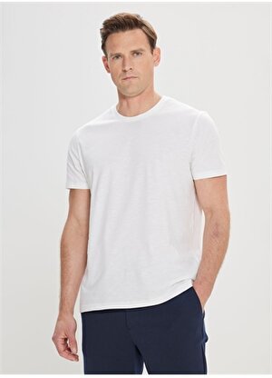 Altınyıldız Classics Beyaz Erkek T-Shirt 4A4824200050