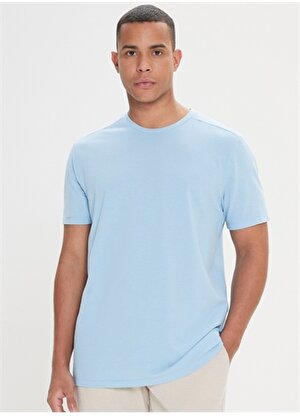 Altınyıldız Classics Açık Mavi Erkek T-Shirt 4A4824200060