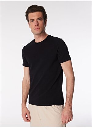 Altınyıldız Classics Siyah Erkek T-Shirt 4A4824200065
