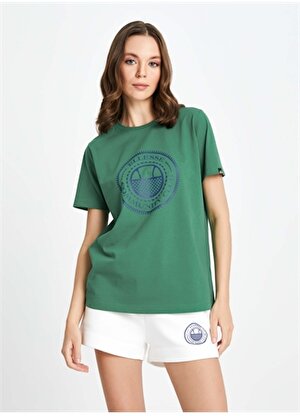 Ellesse Yeşil Kadın Bisiklet Yaka T-Shirt EF132-GRN   