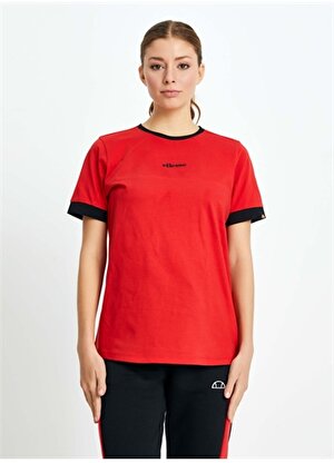 Ellesse Kırmızı Kadın Bisiklet Yaka T-Shirt EF145-RD 