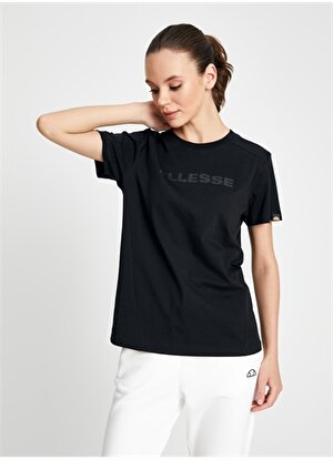 Ellesse Siyah Bisiklet Yaka Kadın T-Shirt EF156-BK   