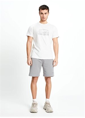 Ellesse Kırık Beyaz Erkek Bisiklet Yaka T-Shirt EM181-OF    