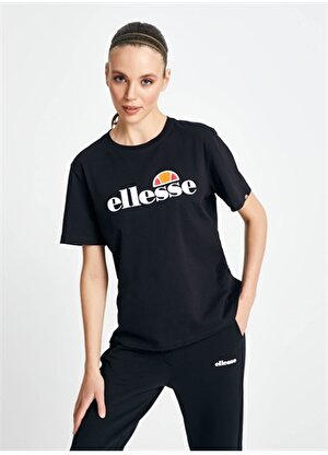 Ellesse Siyah Kadın Bisiklet Yaka T-Shirt F020-1-BK  