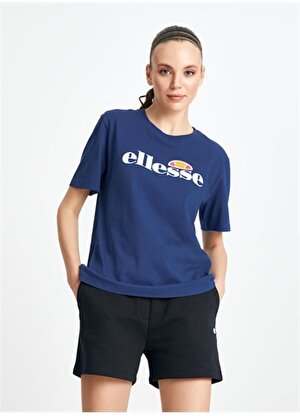 Ellesse Lacivert Kadın Bisiklet Yaka T-Shirt F020-1-NV  