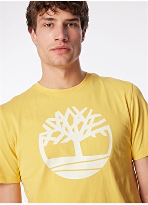 Timberland Sarı Erkek Bisiklet Yaka Baskılı T-Shirt TB0A2C2REG41_Short Sleeve Tee 