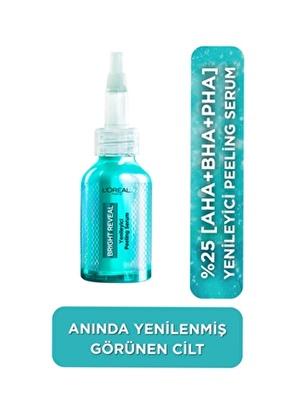 Loreal Paris Bright Reveal Koyu Lekelere Karşı Hızlı Etkili Yenileyici Peeling Serum 25% [AHA + BHA + PHA] 25ml