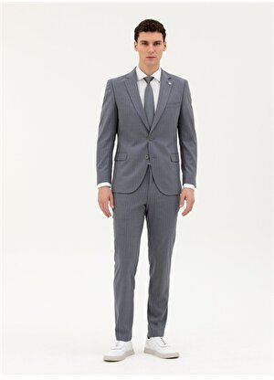 Pierre Cardin Normal Bel Extra Slim Koyu Mavi Erkek Takım Elbise E19392/EXT