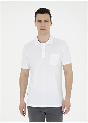 Pierre Cardin Düz Beyaz Erkek Polo T-Shirt SUNNY-R