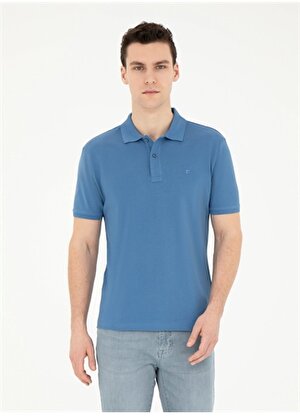 Pierre Cardin Düz Koyu Mavi Erkek Polo T-Shirt SUNNY