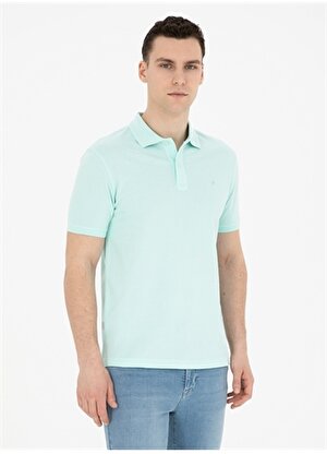 Pierre Cardin Düz Su Yeşili Erkek Polo T-Shirt SUNNY