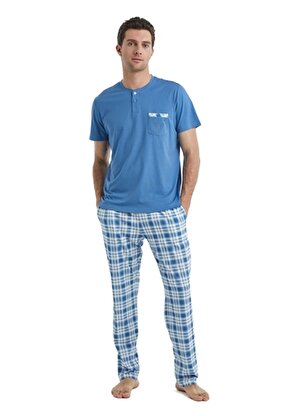 Blackspade Mavi Erkek Pijama Takımı 40521