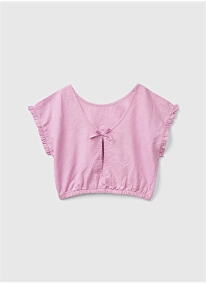 Benetton Pembe Kız Çocuk Bluz 5OK4CQ02N