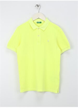 Benetton Neon Sarı Erkek Polo T-Shirt 3089C300R
