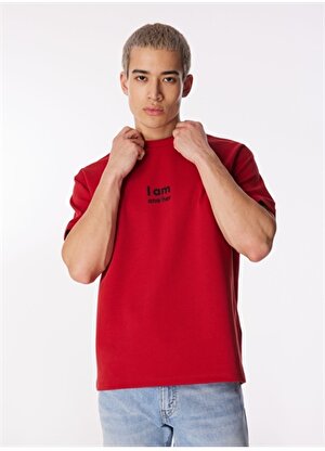 Gmg Fırenze Bisiklet Yaka Kırmızı Erkek T-Shirt GU24MSS03005