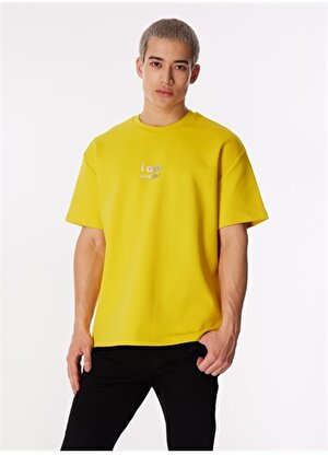 Gmg Fırenze Bisiklet Yaka Sarı Erkek T-Shirt GU24MSS03005