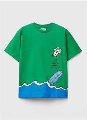 Benetton Yeşil Erkek Çocuk T-Shirt 3096C10J9