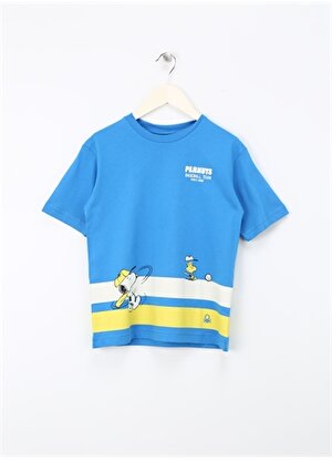 Benetton Mavi Erkek Çocuk T-Shirt 3096C10J9