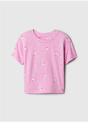 Gap Pembe Kız Çocuk T-Shirt